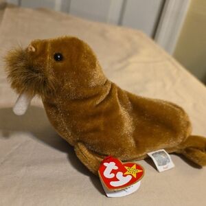 Ty  Plush Walrus Toy - Brown